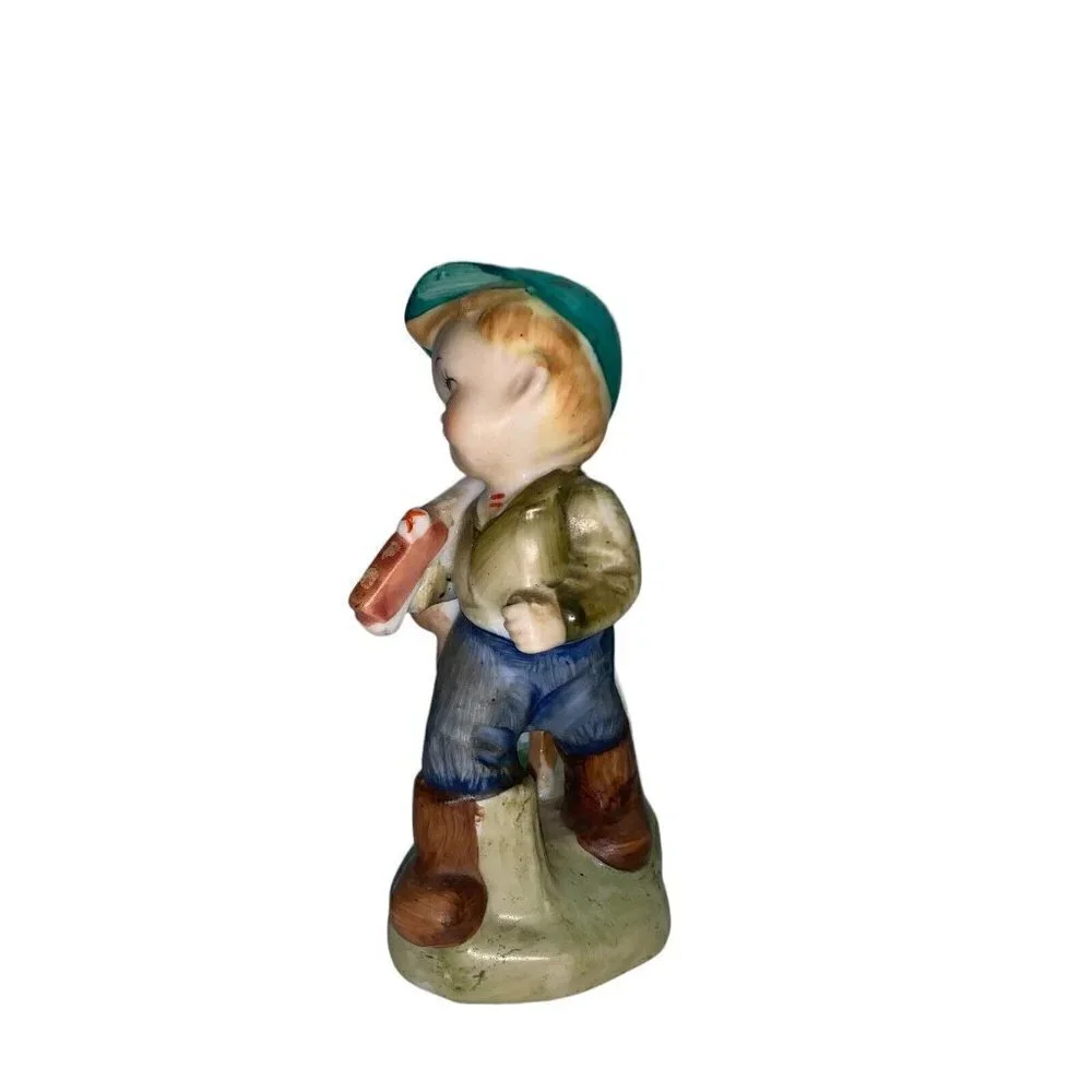 Vintage Wales Japan Boy Going Off To Hunt With Deer Following  Figurine‎